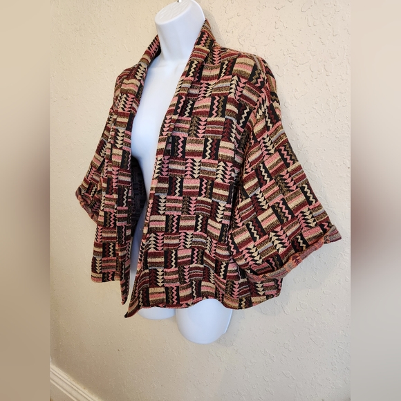 Zara W&B Collection Open Front Blazer Medium - Picture 2 of 5